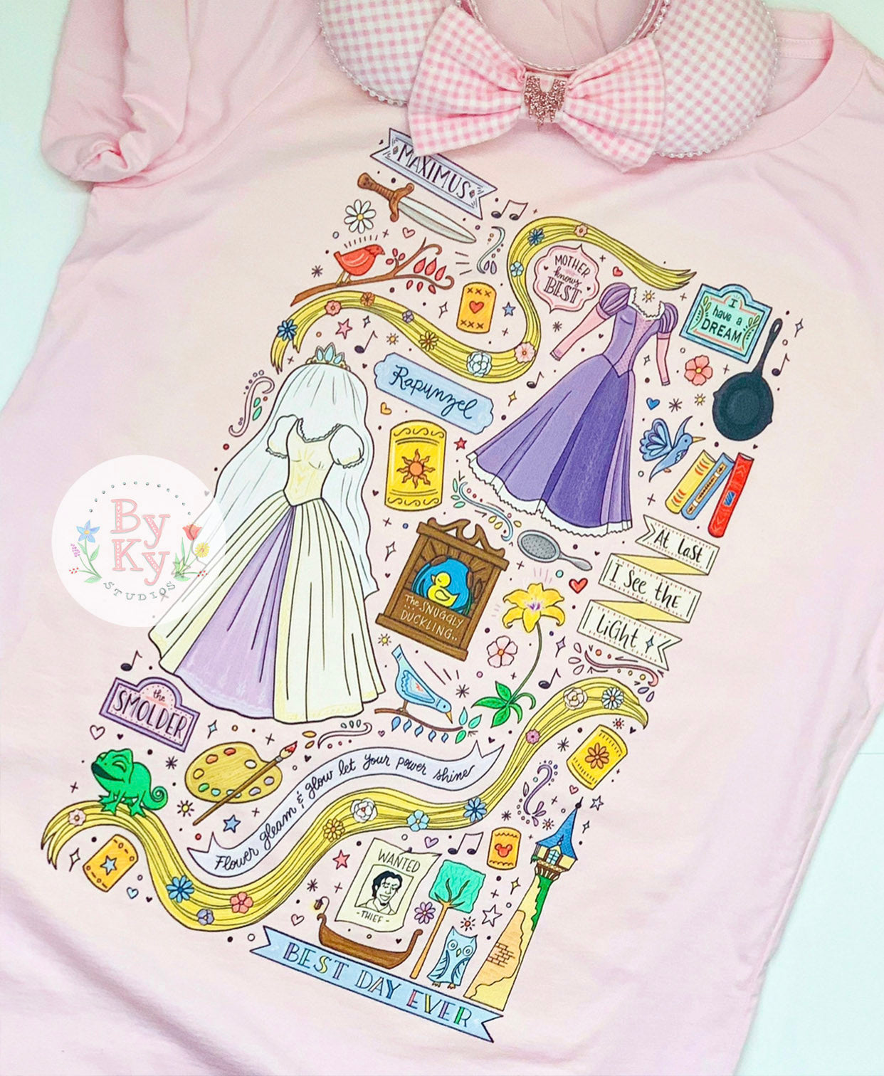 Rapunzel Princess Unisex T-Shirt - Disney Inspired Casual Wear for Kids & Adults | Perfect for Cosplay, Birthday Parties & Disney Theme Events