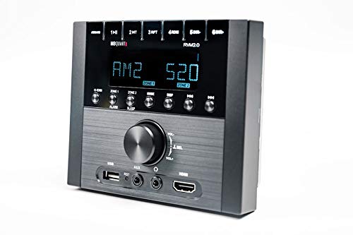 MB Quart RVM2.0 2-Zone RV Stereo with Bluetooth & Rockville MS525B 5.25
