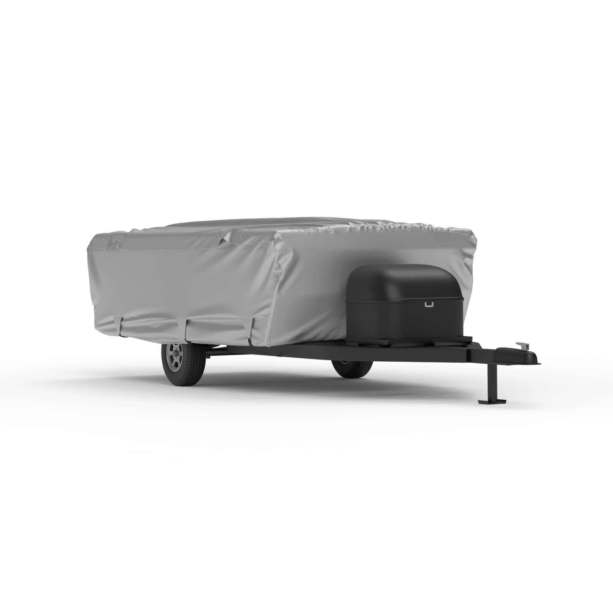 Heavy Duty Weatherproof RV Cover for Pop Up Trailers 18'-20' Long - Waterproof, UV & Snow Protection with Soft Fleece Lining - Perfect for Outdoor Storage & Travel Protection