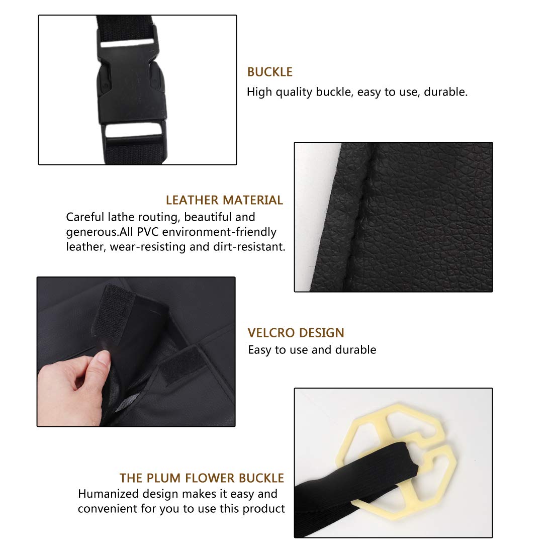 Premium PU Leather Car Seat Back Organizer with Tablet Holder - Universal 2-Pack for Kids, Storage Bottles, Toys & Tissue Box (Beige, Upgraded Design) - Perfect for Road Trips, Family Travel & Daily Commute