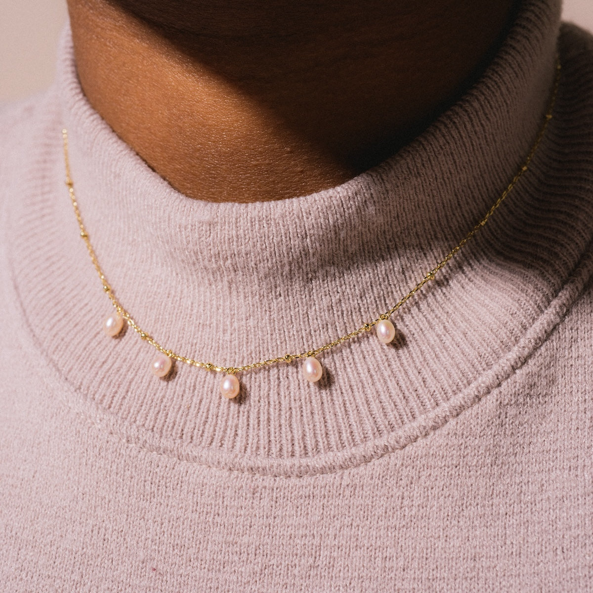 Elegant Pearl Sprinkle Necklace for Women - Dainty Layering Jewelry Gift for Birthday, Anniversary & Special Occasions | Perfect for Weddings, Parties & Everyday Wear