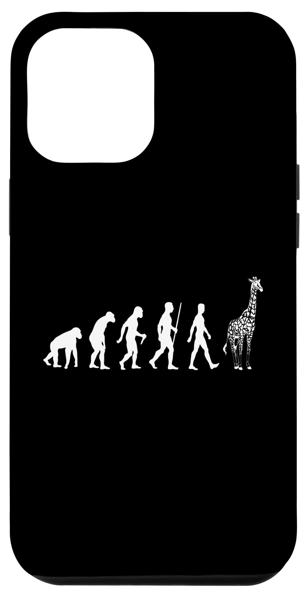 iPhone 12 Pro Max Case - Funny Giraffe Evolution Design for Safari Animal Lovers | Durable Protective Cover for Everyday Use, Travel & Outdoor Adventures