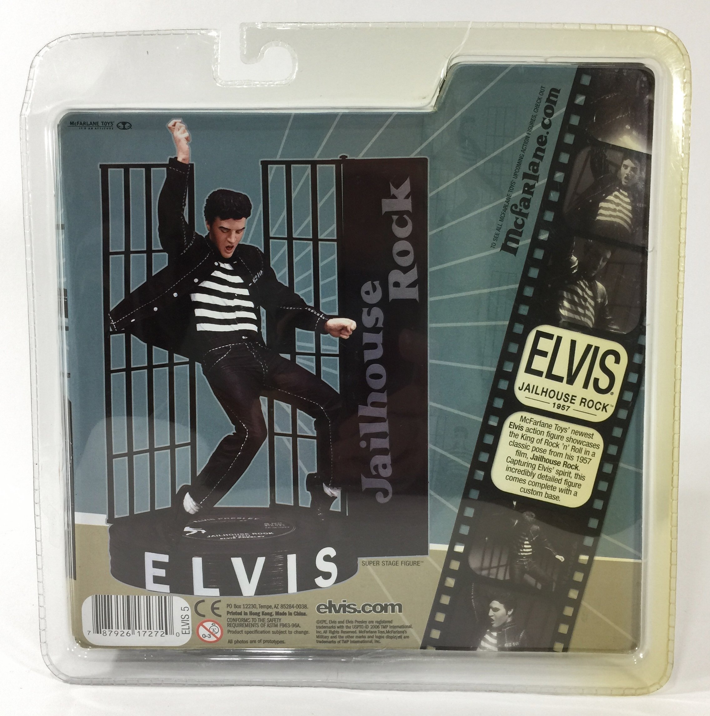 McFarlane Toys 6-Inch Elvis Presley Jailhouse Rock Action Figure - Collectible Music Legend for Display & Gift Giving