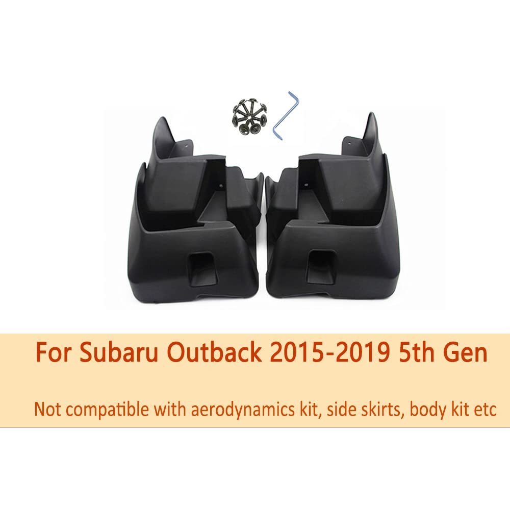 Oneuda Universal Fit No-Drill Mud Flaps Splash Guards for Subaru Outback 2015-2019 - Heavy Duty Fender Protection Accessories (Set of 4) - Perfect for Off-Roading, Winter Driving & All-Weather Protection