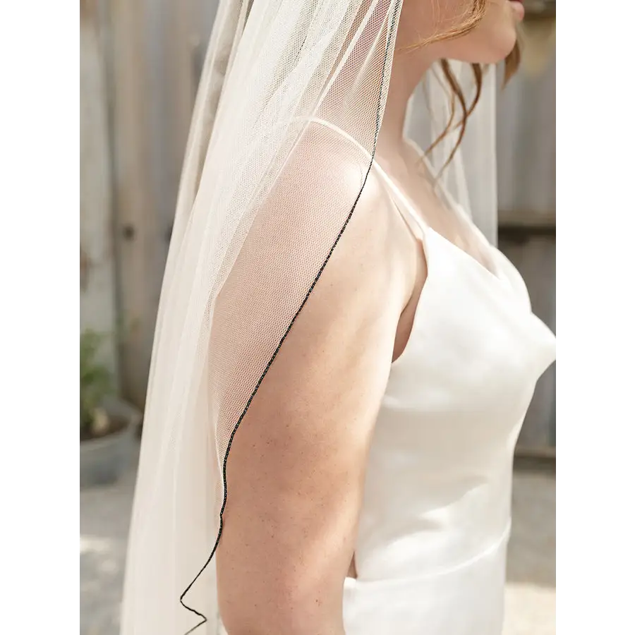 Bridal Veil V2292SF - Elegant Wedding Veil for Brides | Perfect for Church Ceremonies, Beach Weddings & Photo Shoots