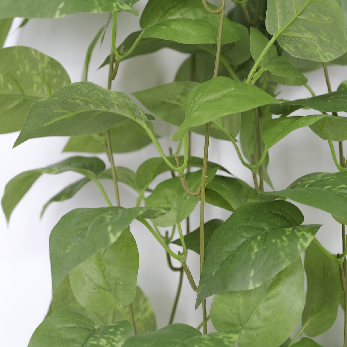 Artificial Plug-in Stem Pothos Plant - 90cm Tall Fake Vine with Green Leaves for Home & Office Decor - Perfect for Indoor, Outdoor, Wall, Shelf, and Tabletop Decoration