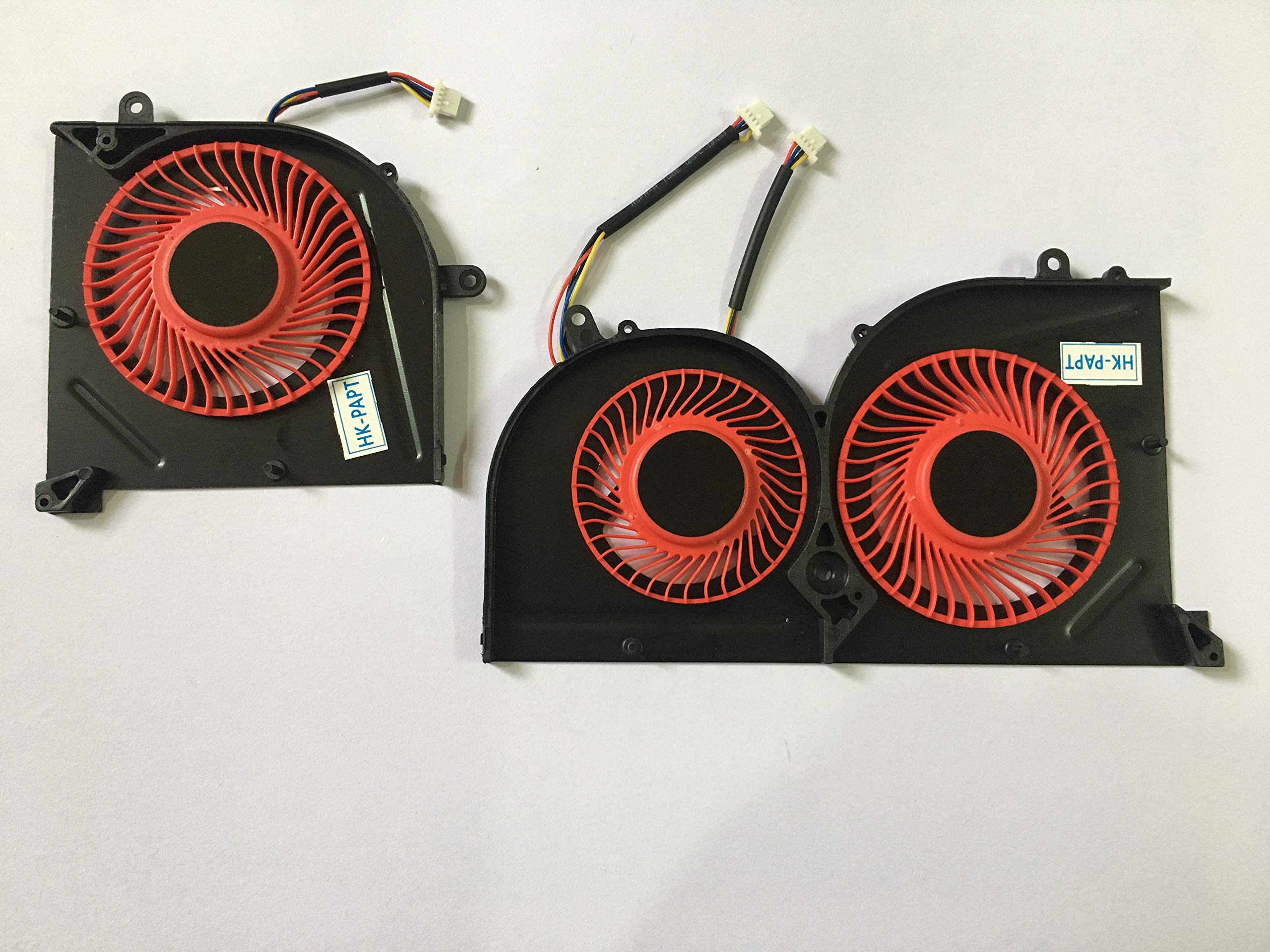 MSI GS63VR Laptop Cooling Fan Replacement for GS63VR 6RF/7RF/Stealth Pro - Compatible with MS-16K2, MS-17B1, BS5005HS-U2L1, BS5005HS-U2F1 Models - GPU & CPU Cooling Fan for Gaming & Performance Laptops