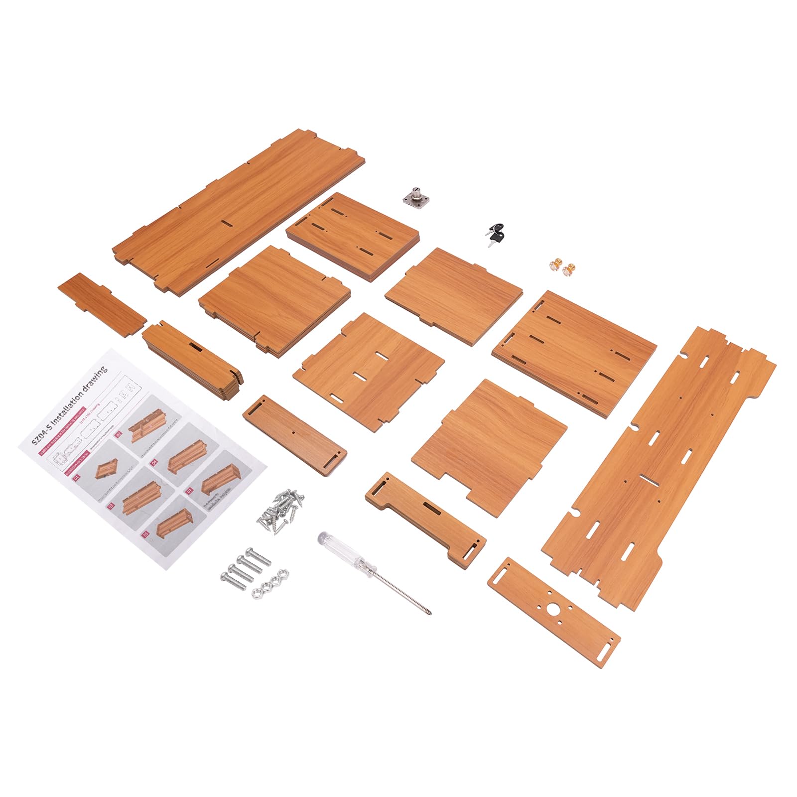 Ergonomic Wooden Monitor Stand with 3 Drawers - Adjustable Desk Riser for Computer Screens, Home Office Storage Shelf & Workspace Organizer - Perfect for Dual Monitor Setup, Gaming & Remote Work Accessories