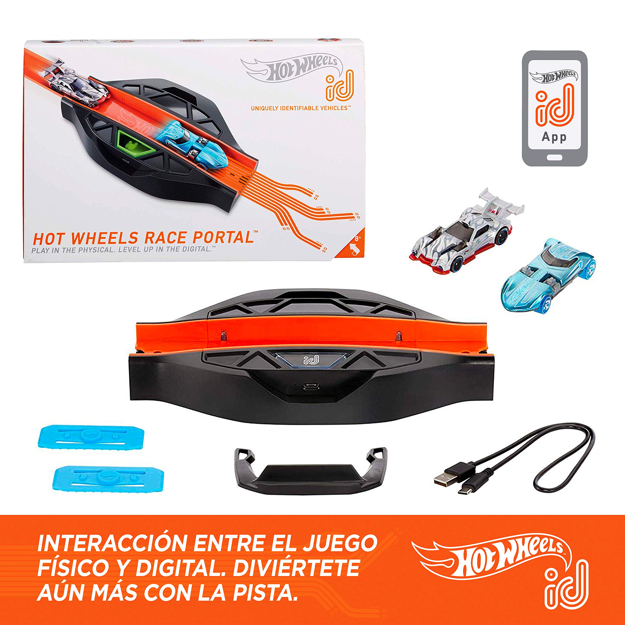 Hot Wheels ID Race Portal with Car - Interactive Racing Toy for Kids Ages 8+ - Perfect for Indoor Play & Digital Racing Battles