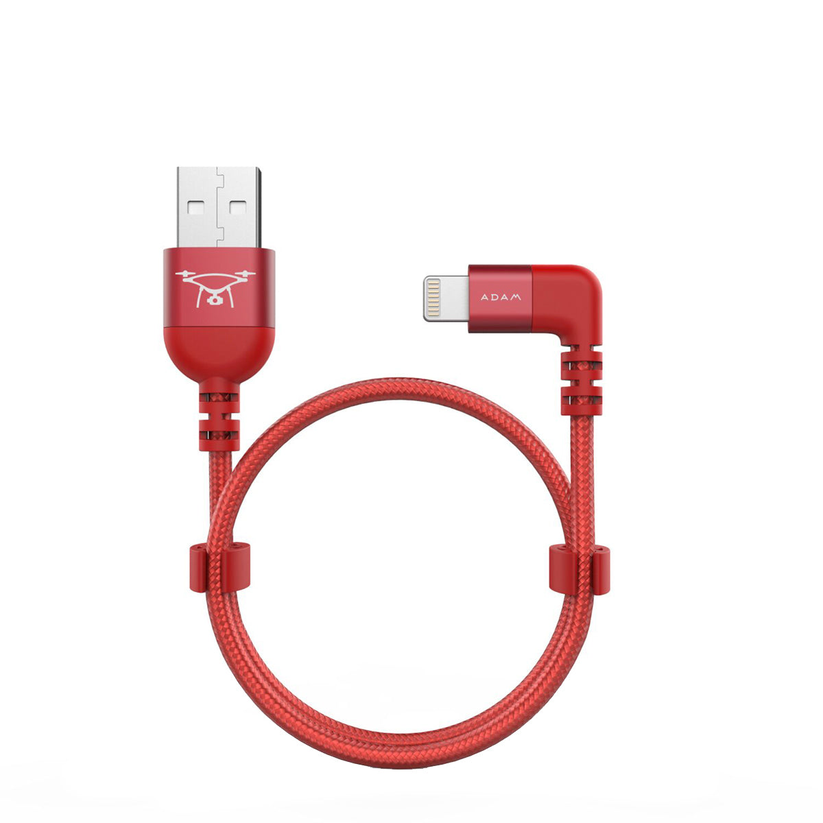 ADAM elements PeAk II L-Shaped Lightning Cable 30cm (1ft) - Durable Fast Charging Cable for iPhone, iPad - Perfect for Gaming, Car Use & Bedside Charging