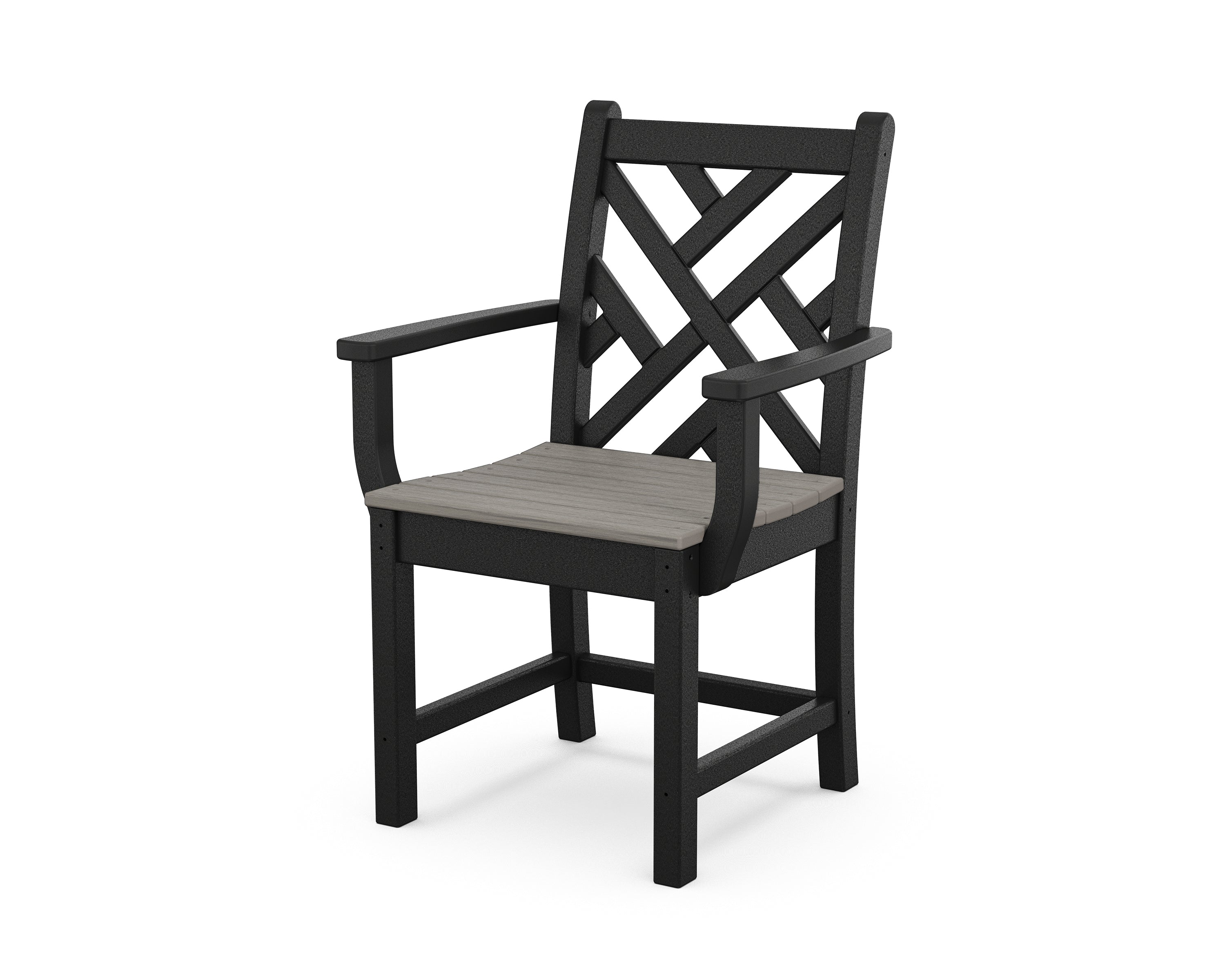 POLYWOOD Chippendale Dining Arm Chair - Weather-Resistant Outdoor Patio Furniture - Perfect for Garden, Deck, and Poolside Seating