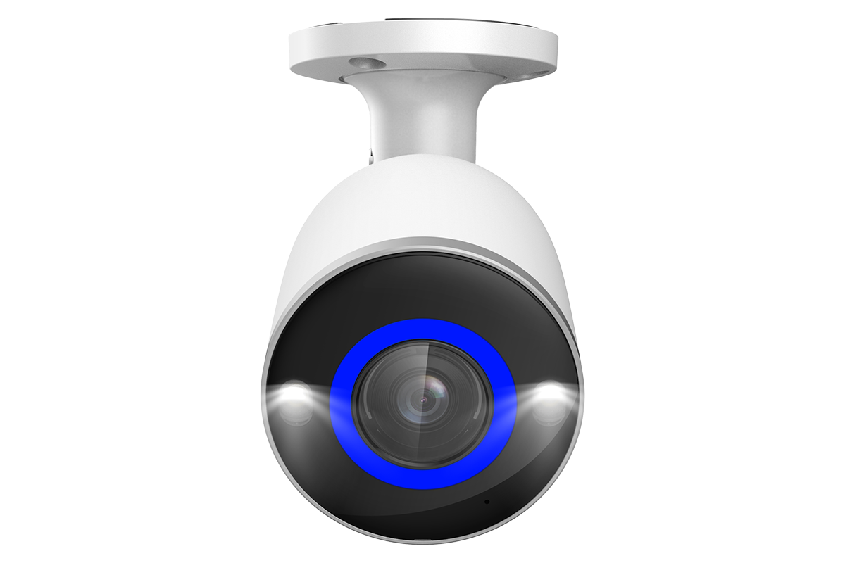 Lorex 4K Ultra HD Wired Bullet Security Camera with Smart LED Lighting & AI Motion Detection - Outdoor Home Surveillance for Driveway, Garage & Business Security