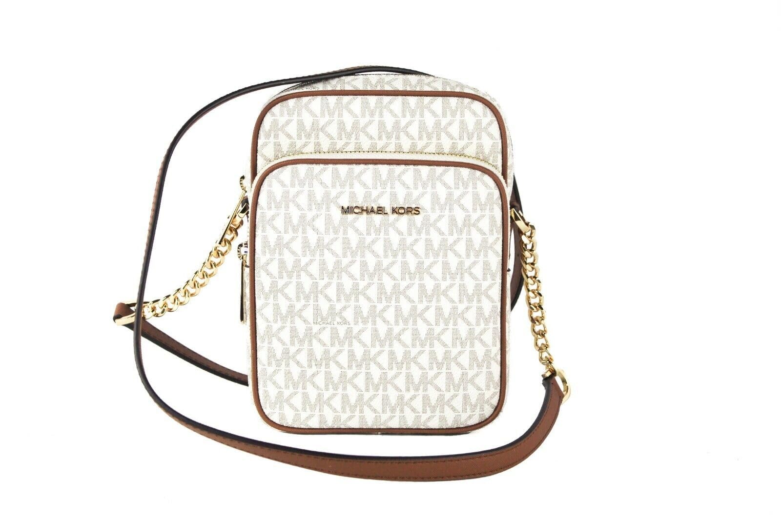 Michael Kors Jet Set Travel Medium Logo Crossbody Bag for Women - Stylish Designer Handbag with Adjustable Strap, Perfect for Work, Travel & Everyday Use