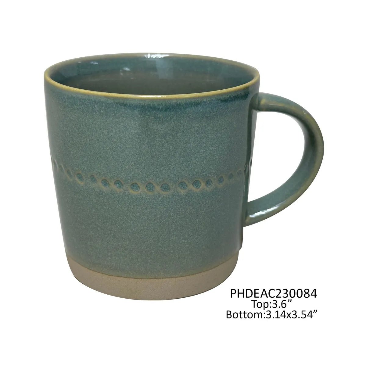 Premium Araucana Green Coffee Mug Set - 4-Piece Ceramic Tea & Espresso Cups - Perfect for Home, Office & Gifts