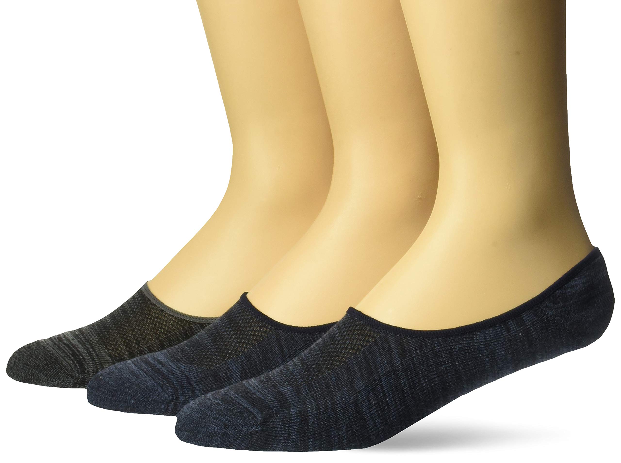 Weatherproof Men's 3-Pack No Show Socks - Breathable Invisible Socks for Running, Hiking & Daily Wear - Anti-Slip Comfort for Sneakers & Loafers