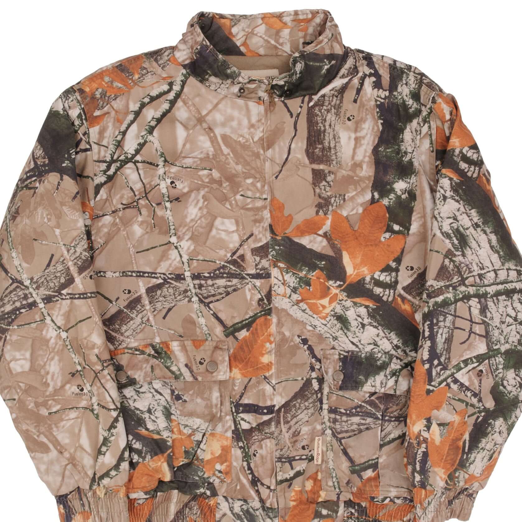 Vintage Fusion 3D Camo Hunting Jacket for Men - Medium Size - Waterproof & Windproof Camouflage Outerwear for Hunting, Hiking & Outdoor Adventures