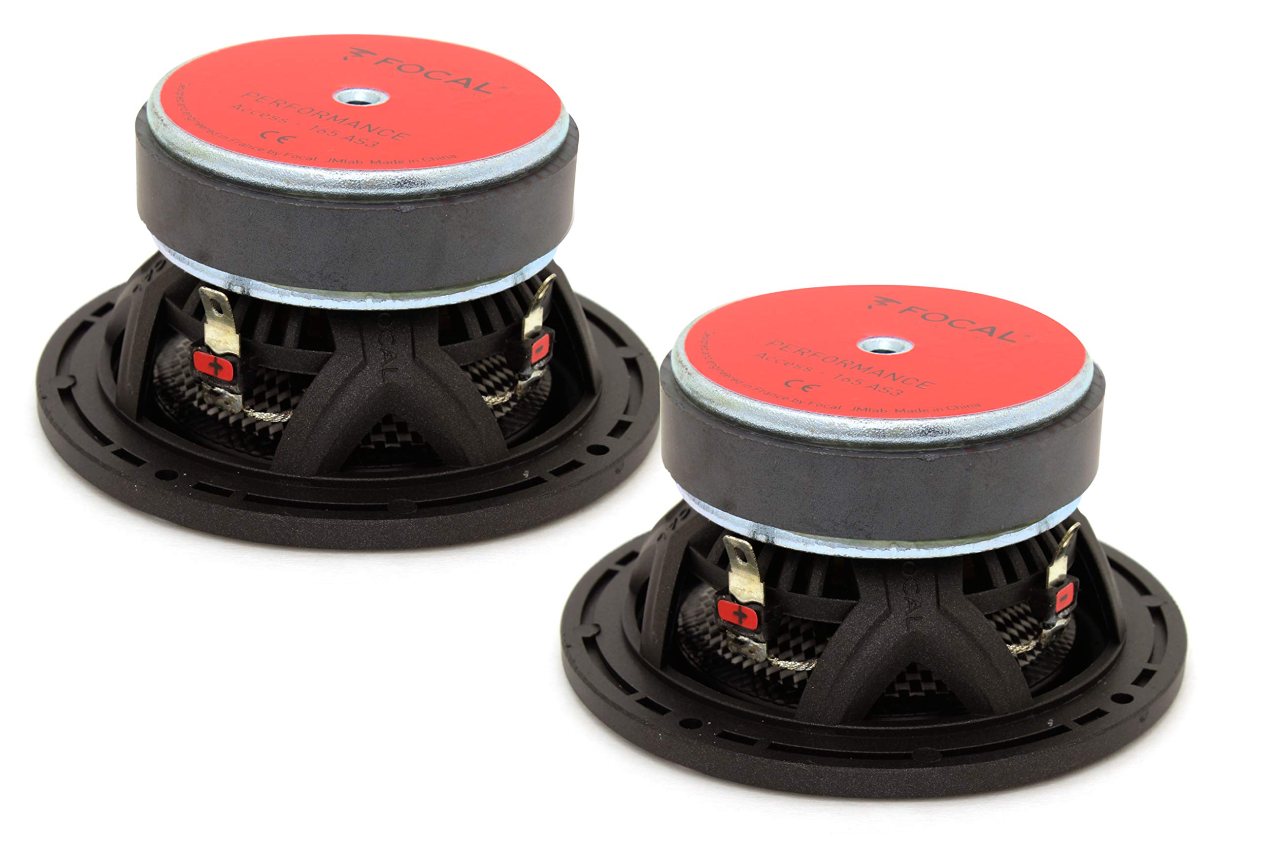 Focal 3AS 3英寸 40W RMS中音喇叭带格栅，适用于汽车音响升级和家庭影院系统