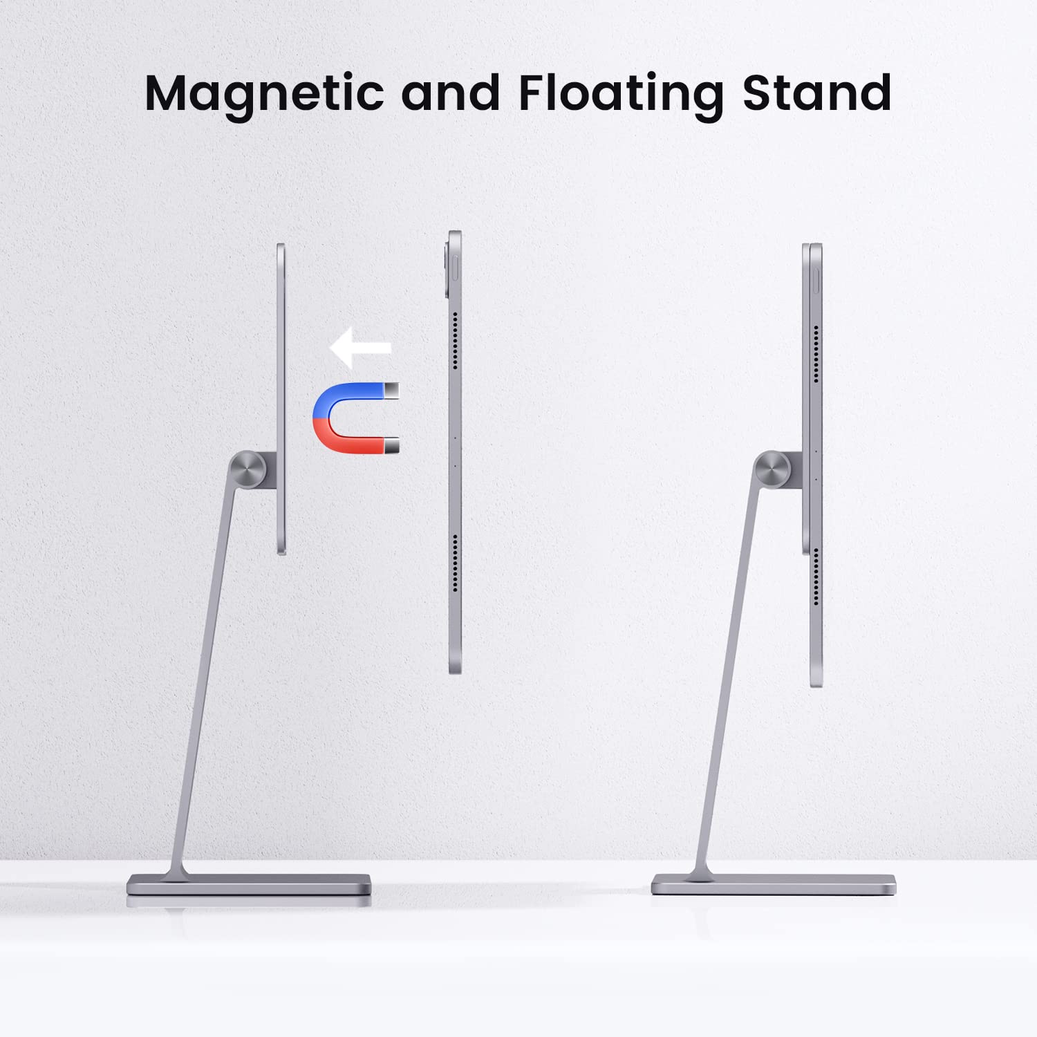 INVZI MagFree Pro Magnetic iPad Stand - Adjustable & Rotatable Floating Holder for iPad Pro 12.9