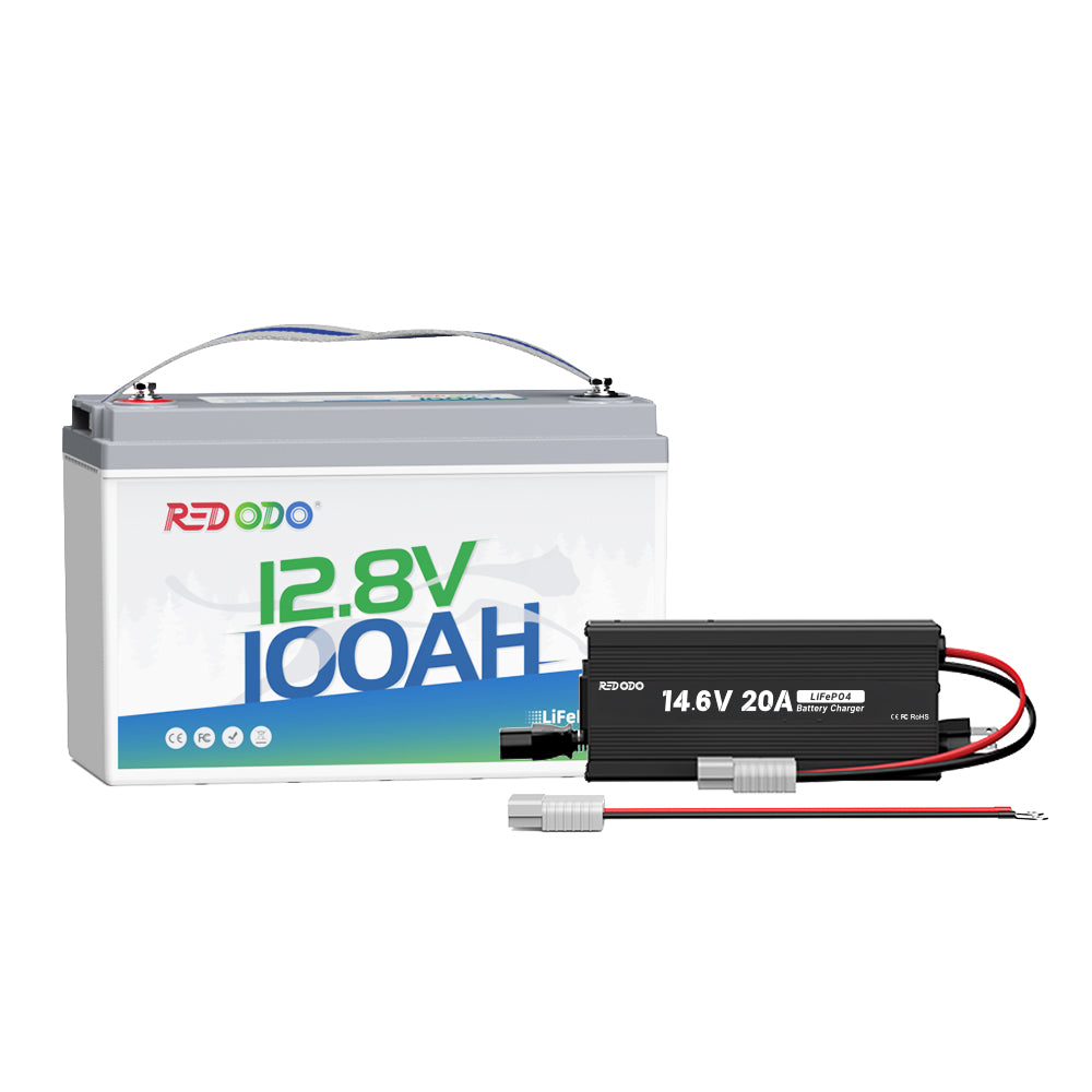 Redodo 12V 100Ah LiFePO4 Lithium Battery - Best Budget Deep Cycle Battery for RV, Solar, Trolling Motor | Reliable Power for Off-Grid, Marine & Camping Adventures