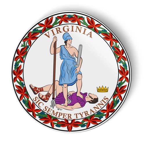 Virginia State Seal Stickers & Tees - 3
