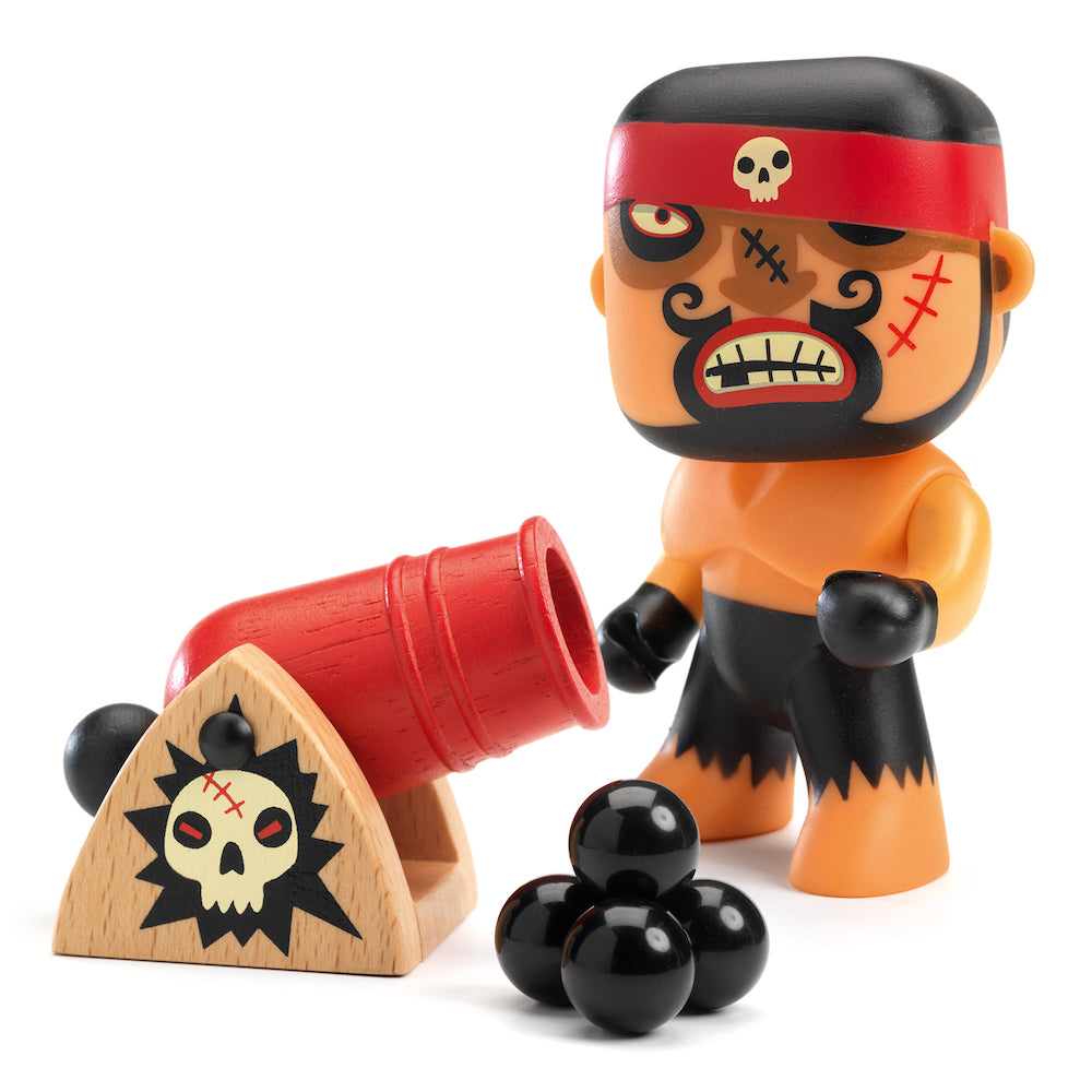 Djeco Arty Toys Pirates Ric & Boumcrack - Creative Play Set for Kids, Perfect for Imaginative Play and Pirate-Themed Adventures