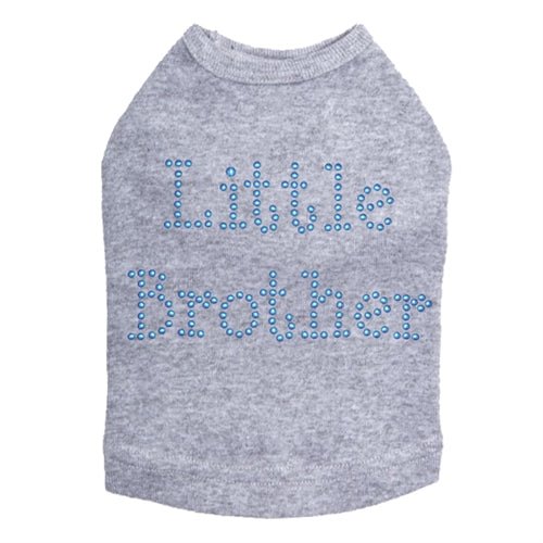 Blue Little Brother Nailheads Dog Tank Top - Stylish Pet Apparel for Small Dogs - Perfect for Summer Walks & Outdoor Adventures