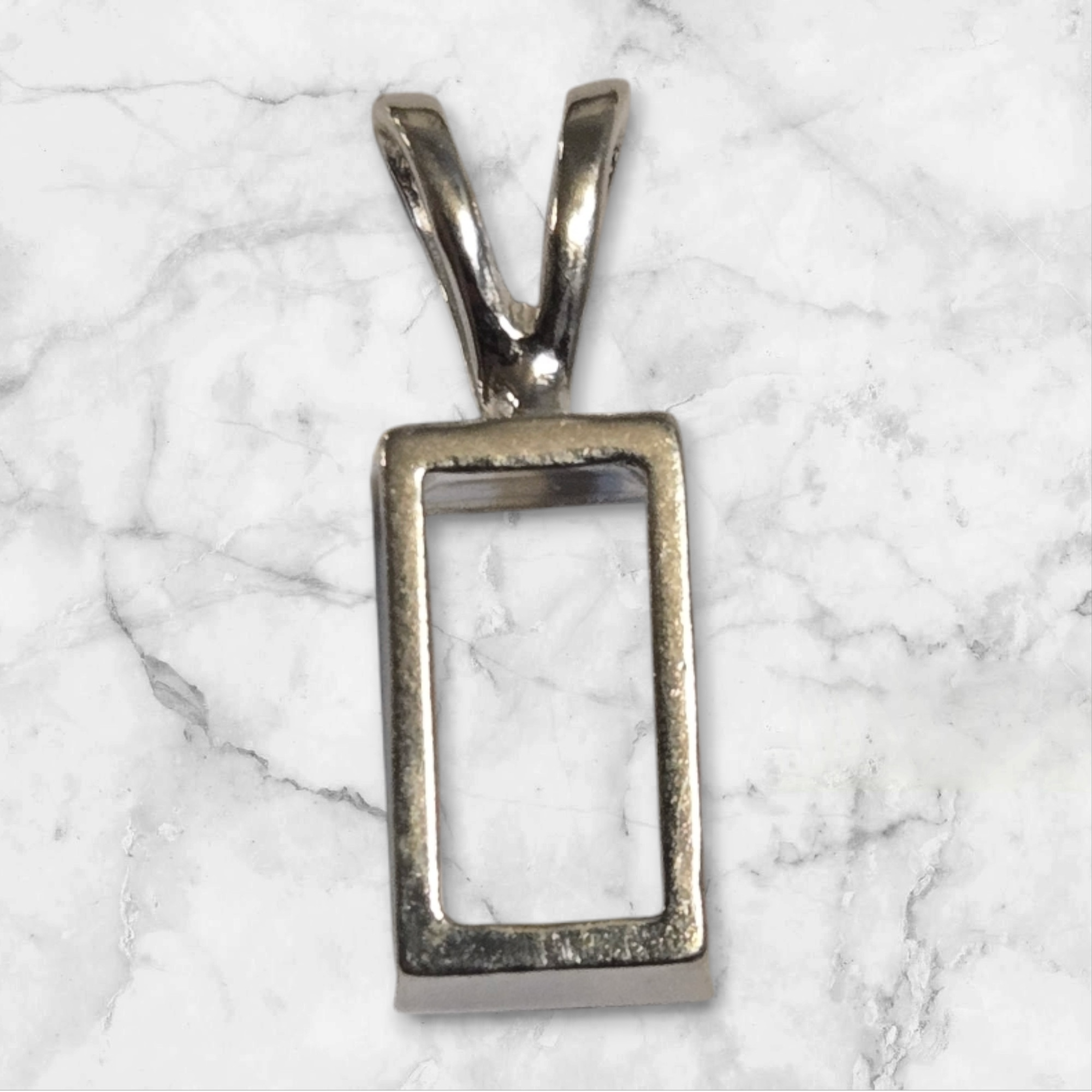 Solid Sterling Silver or 14kt Gold 10mm-24mm Extra Deep Tourmaline Cut Pendant Setting | Handcrafted in USA | Jewelry Making Supplies for Necklaces, Earrings & DIY Projects