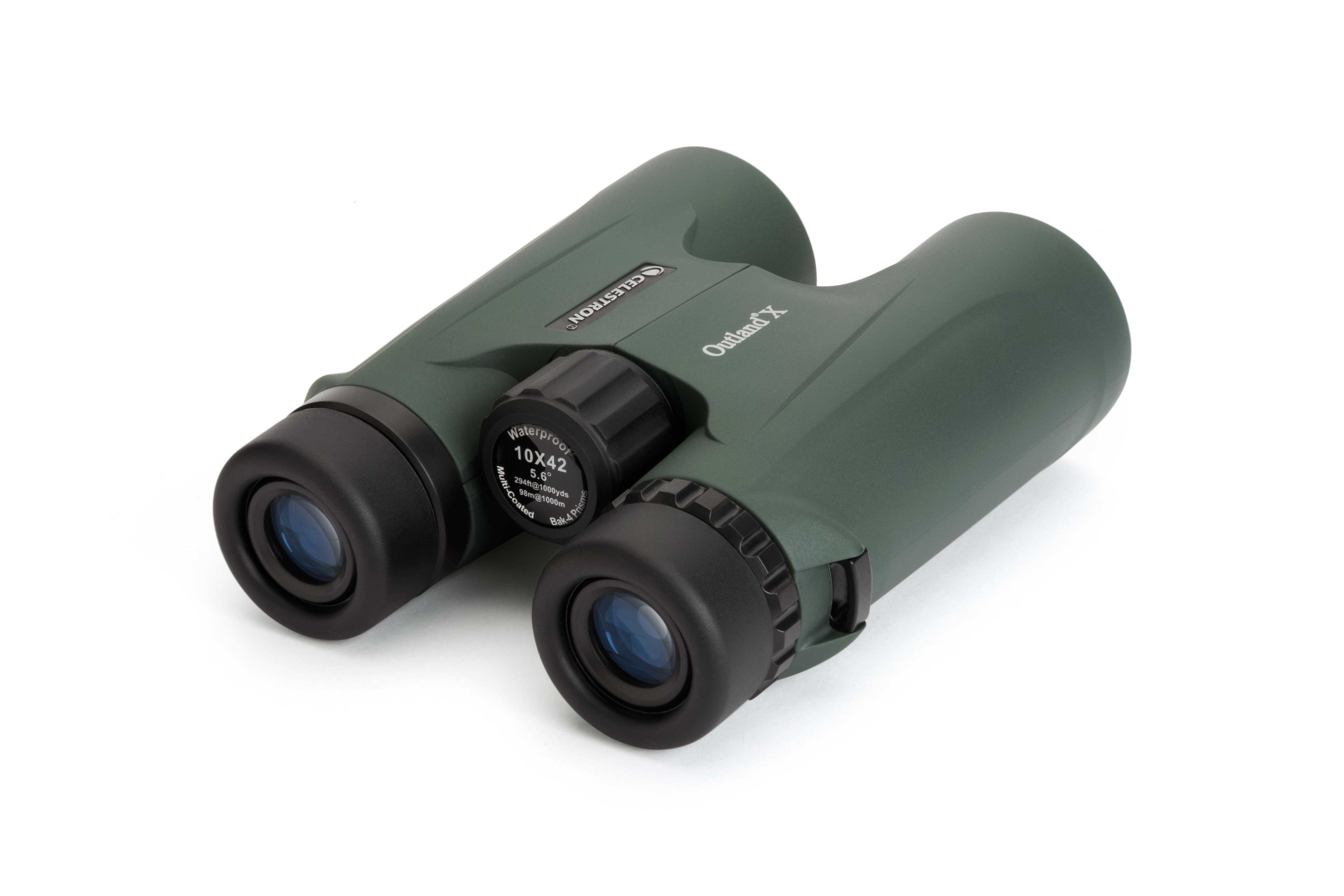 Outland X 10x42mm Roof Prism Binoculars - High Power Green Lens for Hunting, Bird Watching & Outdoor Adventures