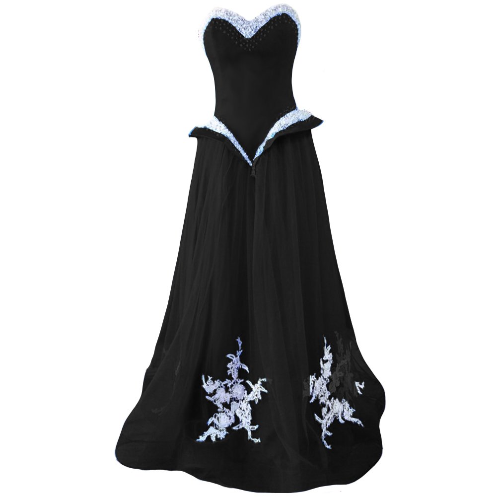 Elegant White Beaded Peplum Long Lace Sweetheart Corset Prom Evening Dress for Women | Formal Gown for Homecoming, Wedding Guest, Cocktail Party & Special Occasions
