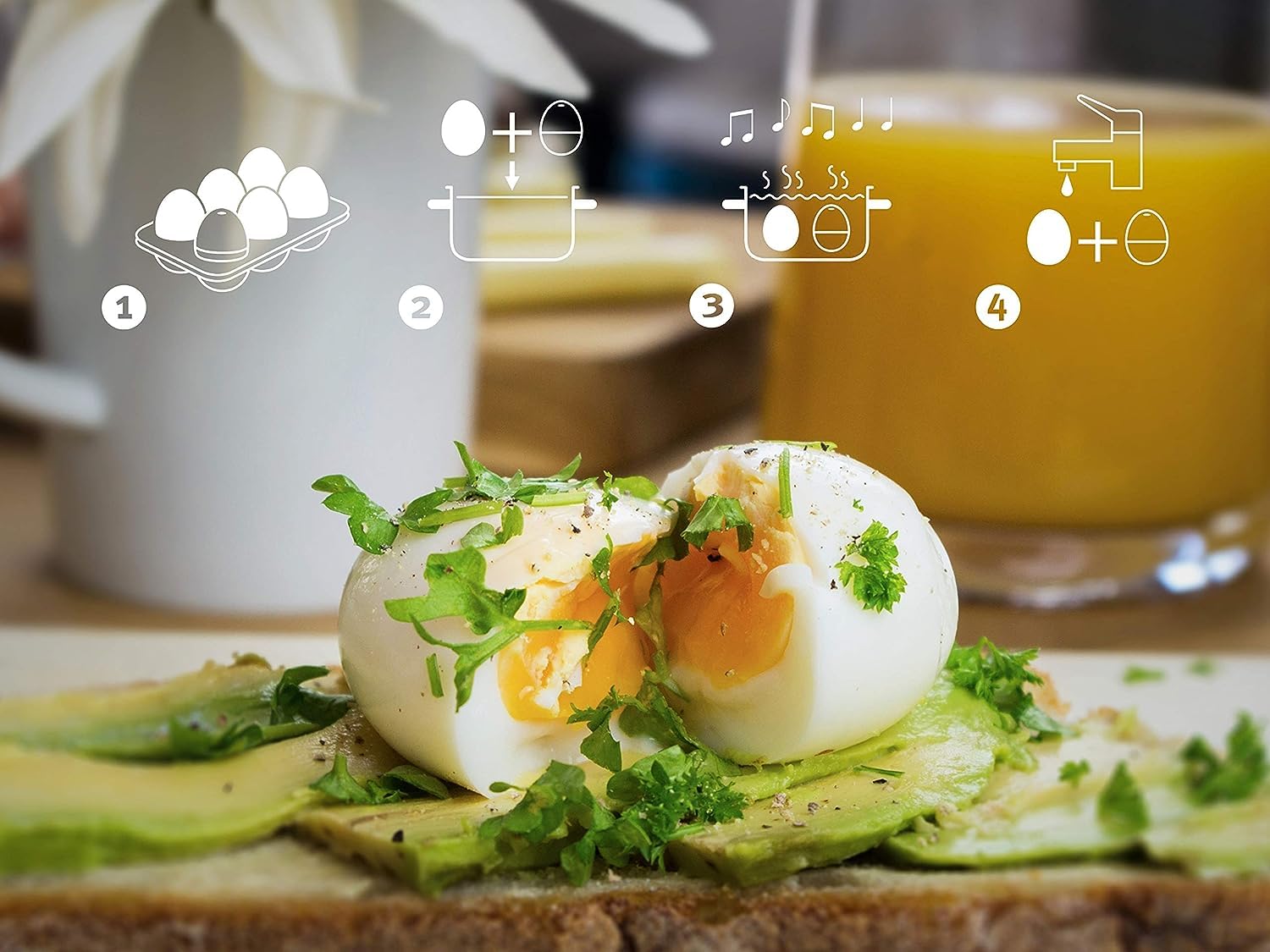 Brainstream Rooster Beepegg Egg Timer - Digital Kitchen Timer for Cooking, Baking & Boiling Eggs - Perfect for Home Chefs & Meal Prep