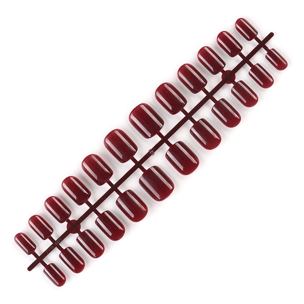 Acrylic False Nail Tips - 12 Sizes Full Cover Fake Nails for Natural Look | Perfect for Salon, Home Manicure & Special Occasions