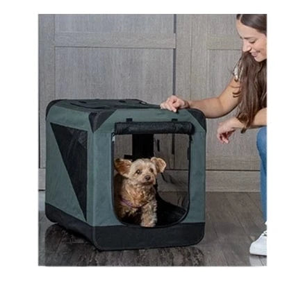 3-Door Rolling Dog Crate - Heavy Duty Portable Pet Cage for Large Dogs - Perfect for Travel, Training & Home Use