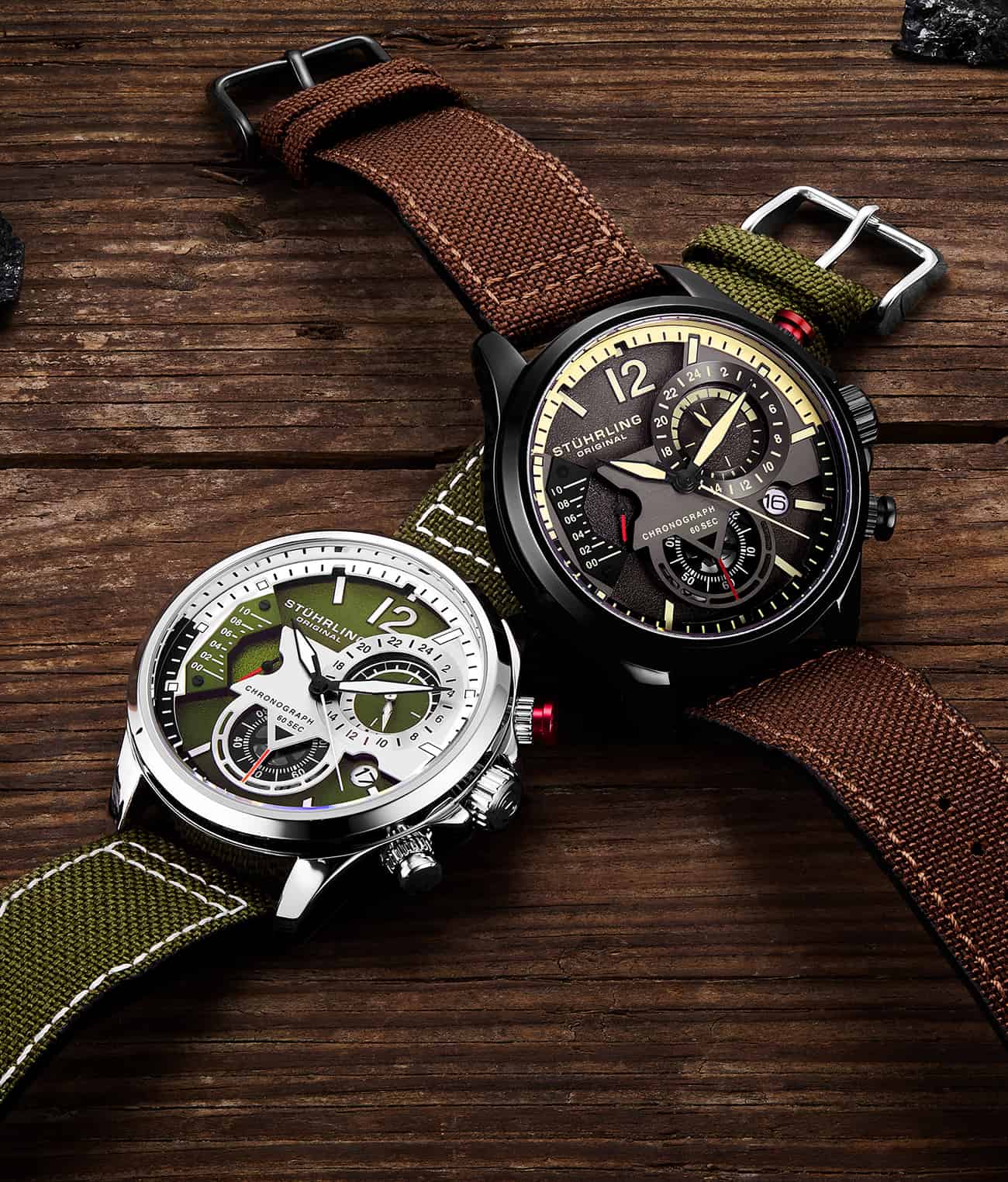 Cordura 4029 Quartz 45mm Aviator Watch - Durable Military-Grade Timepiece for Outdoor Adventures & Aviation Enthusiasts