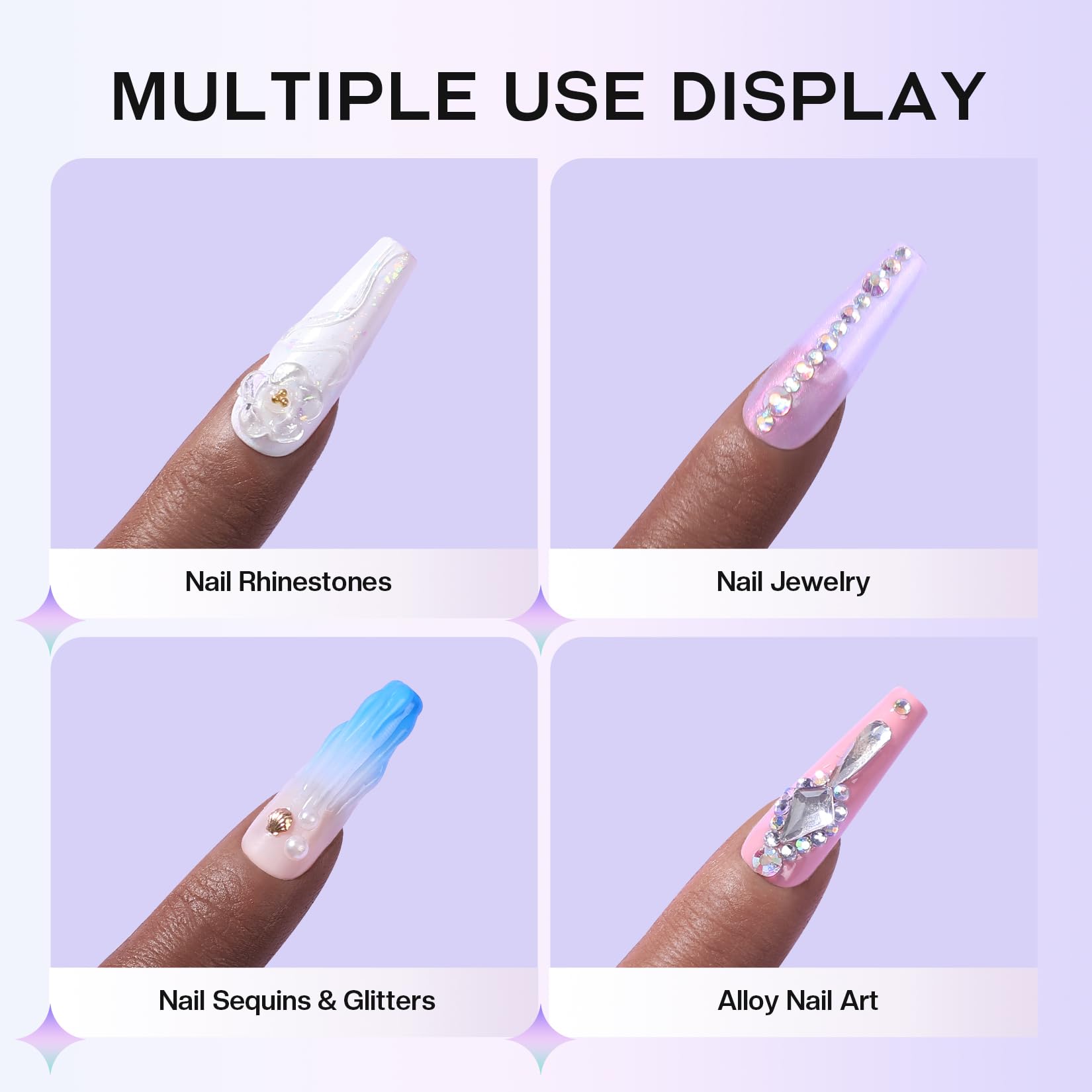 30g Super Strong Nail Rhinestone Glue - No Wipe Clear Gel for 3D Nail Art, DIY Nail Designs & Nail Charms | Professional Nail Tech Supplies | Perfect for Salon, Home Manicures & Nail Art Enthusiasts