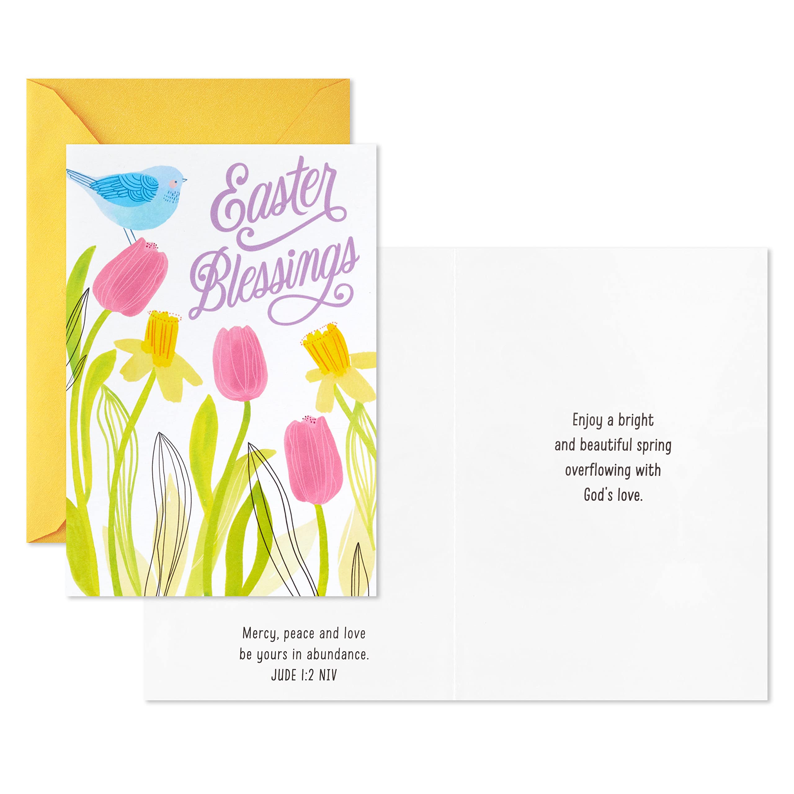 Religious Easter Cards by DaySpring - Pack of 8 Inspirational Blessing Cards with Envelopes for Christian Holiday Greetings, Church Events & Family Celebrations