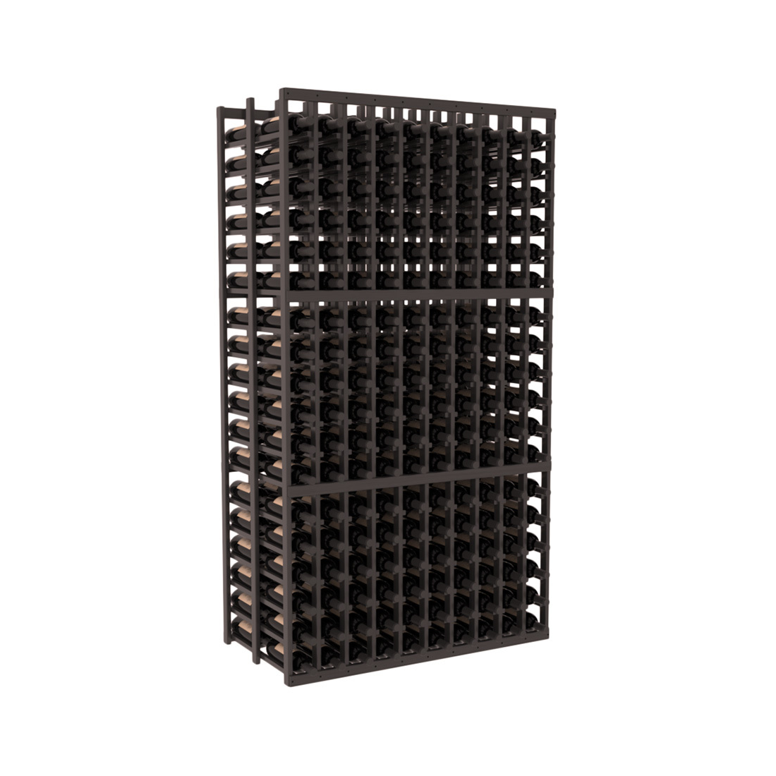 InstaCellar 10 Column Double Deep Rack - Heavy Duty Metal Wine Rack for Home & Commercial Use | Perfect for Wine Cellars, Restaurants & Bars