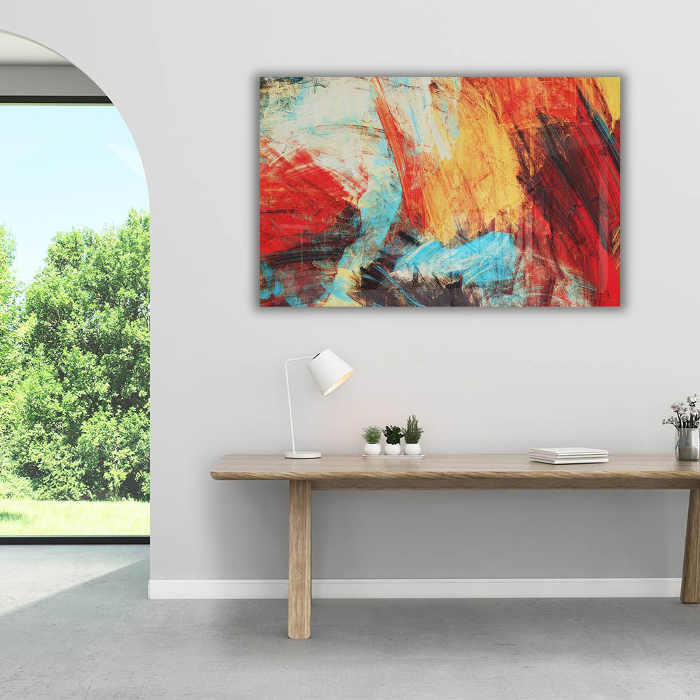 Abstract IV Art Print - Modern Abstract Wall Decor for Living Room, Bedroom & Office - Premium Canvas Painting for Home & Office Decoration - Perfect for Gifts & Interior Design