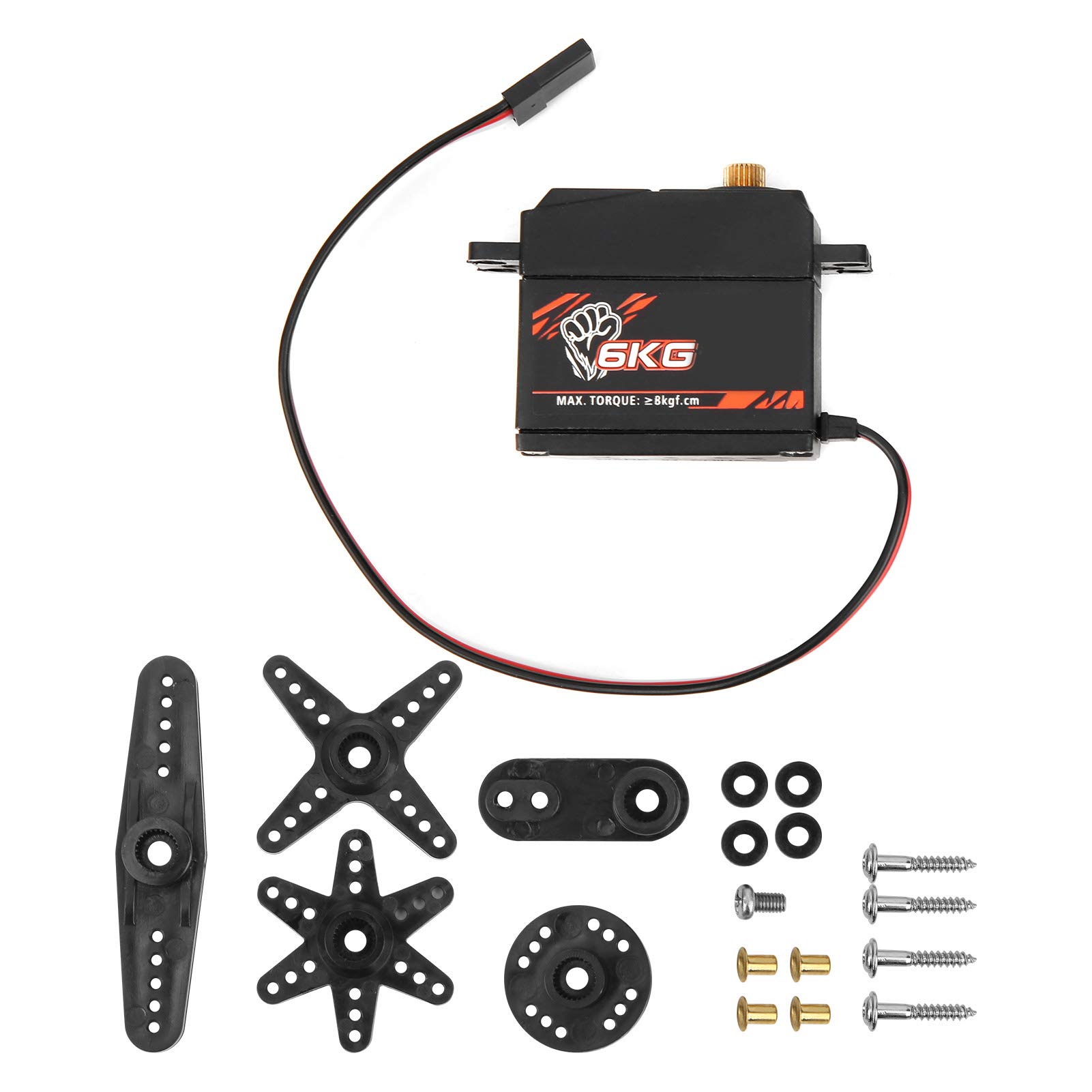 High Torque 6KG Digital Metal Servo for 1:10 RC Cars, Boats & Fixed-Wing Aircraft - Durable Upgrade Accessory for High-Speed Racing & Remote Control Hobbies