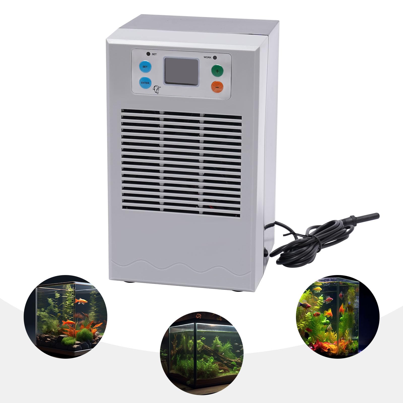 **30L/7.93GAL Aquarium Chiller - Hydroponics & Marine Cooling for Water Weeds, Jellyfish, Coral & Crystal Shrimp - Perfect for Home & Commercial Aquariums**