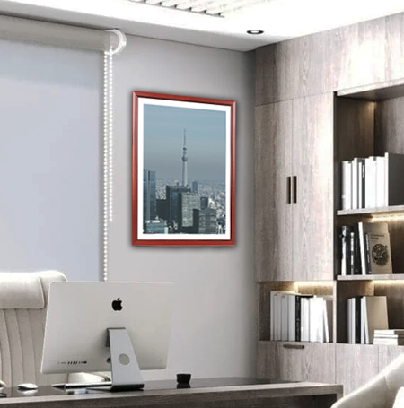20x24 Poster SwingFrame with Matboard - Premium Wood 353 Profile for Wall Art, Photos & Posters | Perfect for Home, Office & Gallery Displays