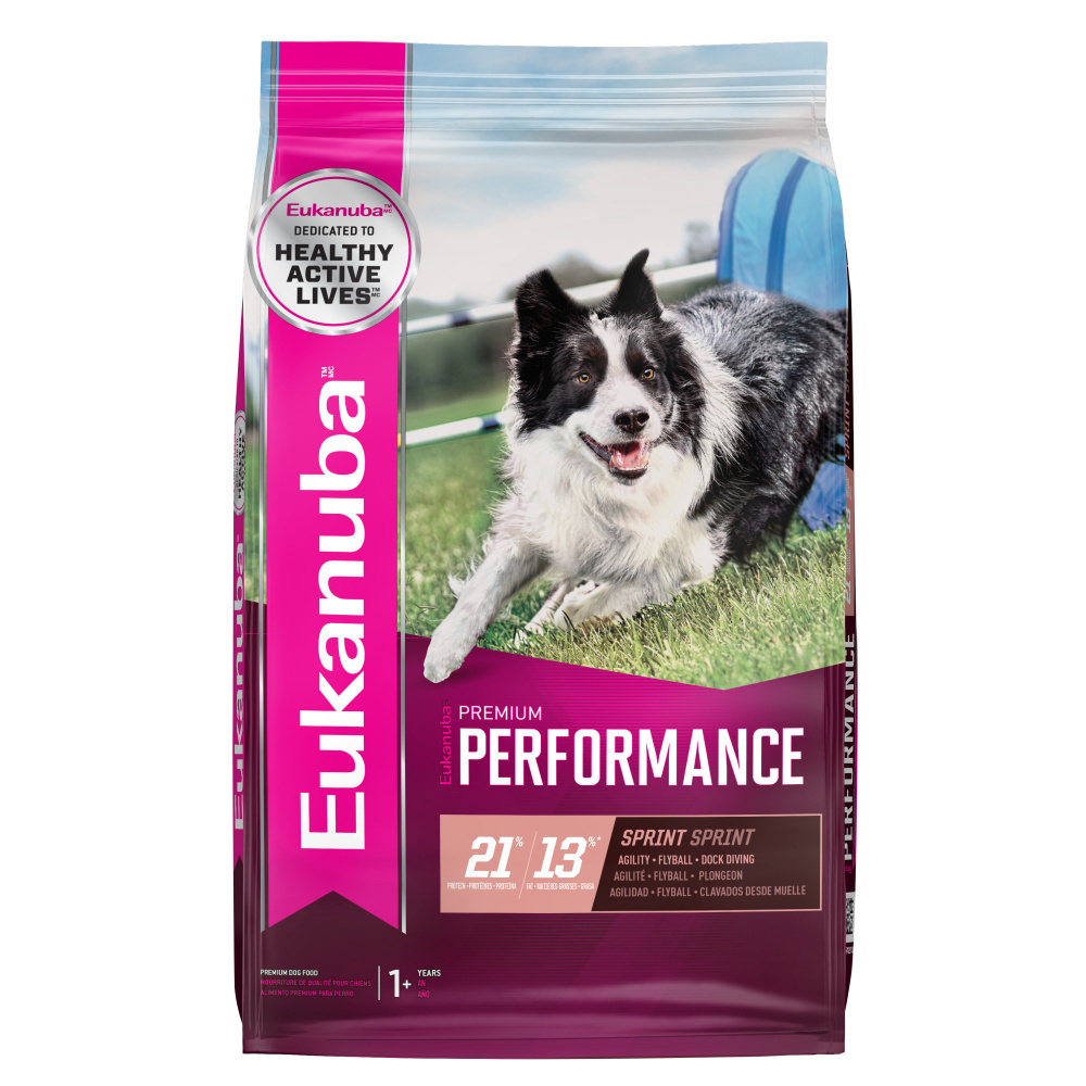 Eukanuba Premium Performance 21/13 Sprint Dry Dog Food - High Protein for Active Dogs - Ideal for Running, Hunting & Athletic Training