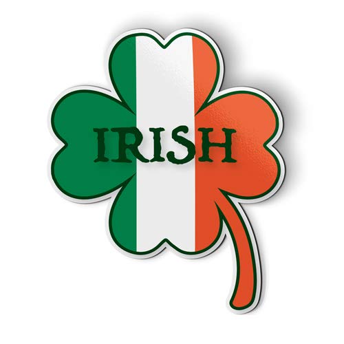 Irish Shamrock Flag Magnet - 3 Inch St. Patrick's Day Decor for Car, Fridge, Locker - Perfect for Irish Pride, Home & Office Decor, Gifts