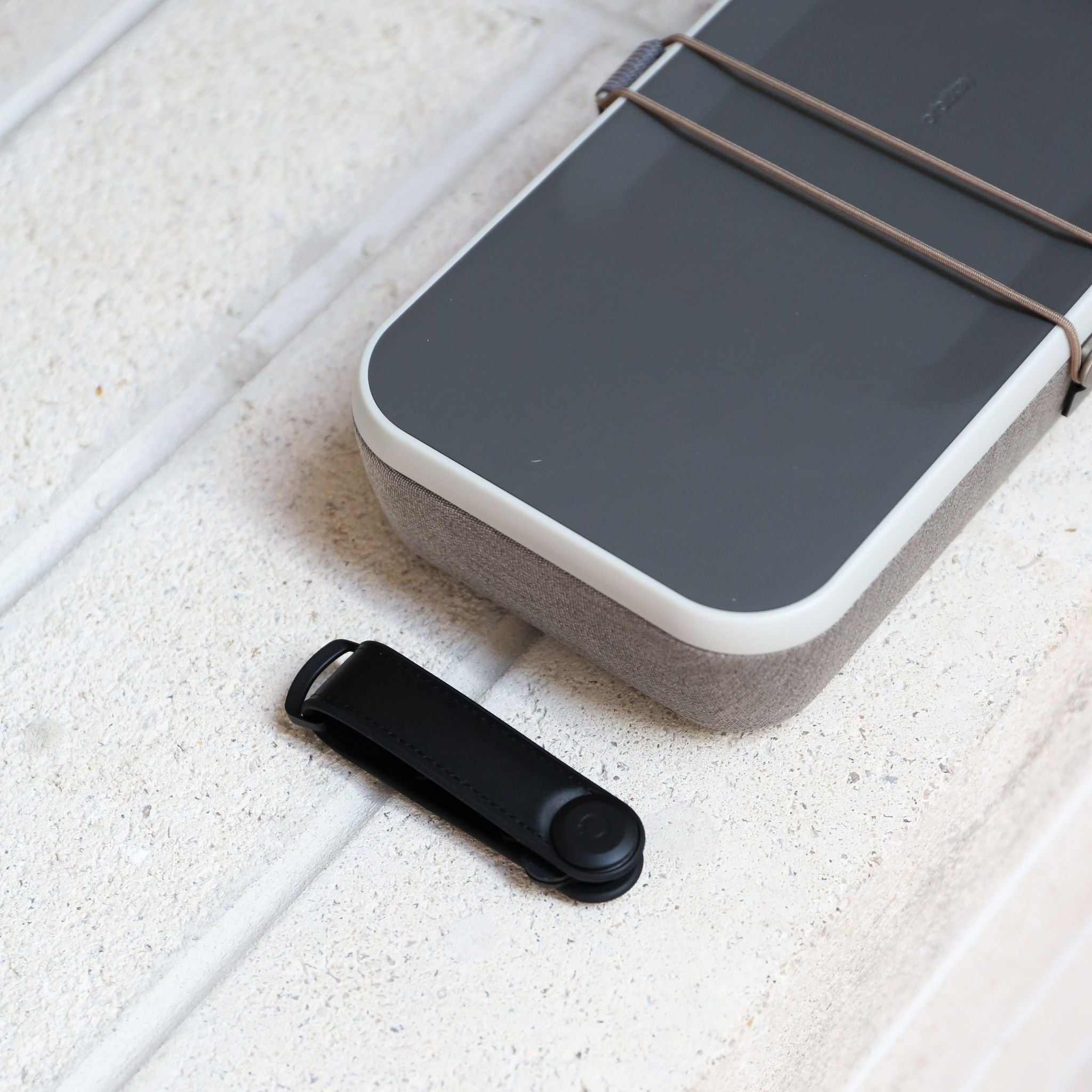 ORBITKEY Nest V2 Organizer - Compact Leather Desk Accessory for Keys, Cards & Small Essentials | Home Office & Travel Storage Solution