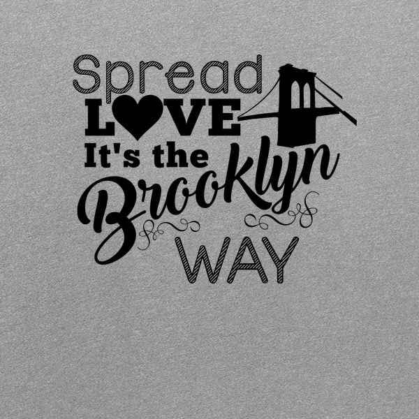 Pop Threads 'Spread Love It's The Brooklyn Way' Graphic Tee for Men | Trendy Streetwear & Casual Wear | Perfect for Urban Fashion, Weekend Outings & Brooklyn Pride