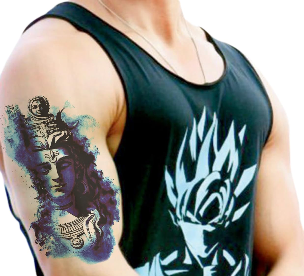 Waterproof Temporary Tattoo Stickers for Men & Women - 3D Realistic Flowers, Butterflies, Stars, Angels, Wolves & Armband Designs (21X15cm) | Perfect for Parties, Halloween Costumes & Body Art