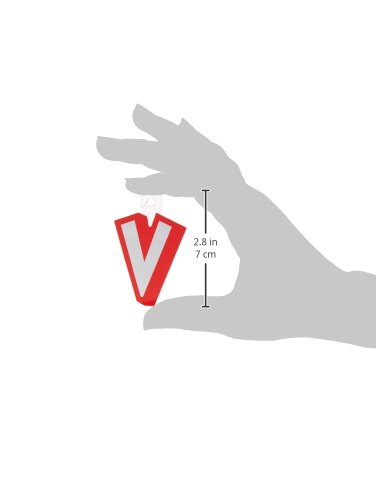 Pioneer Balloon Company Just Write Balloon Stickers with Hang Tab - Letter V | DIY Party Decorations, Birthday & Wedding Balloon Lettering