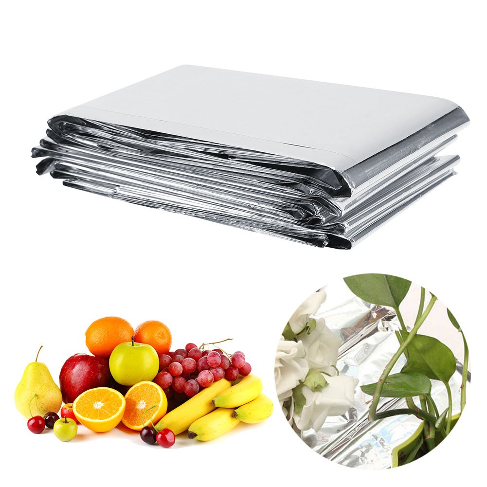 Premium Silver Reflective Film for Greenhouse & Indoor Plants - Enhances Grow Light Efficiency, Boosts Plant Growth - Ideal for Hydroponics, Seed Starting & Gardening Supplies