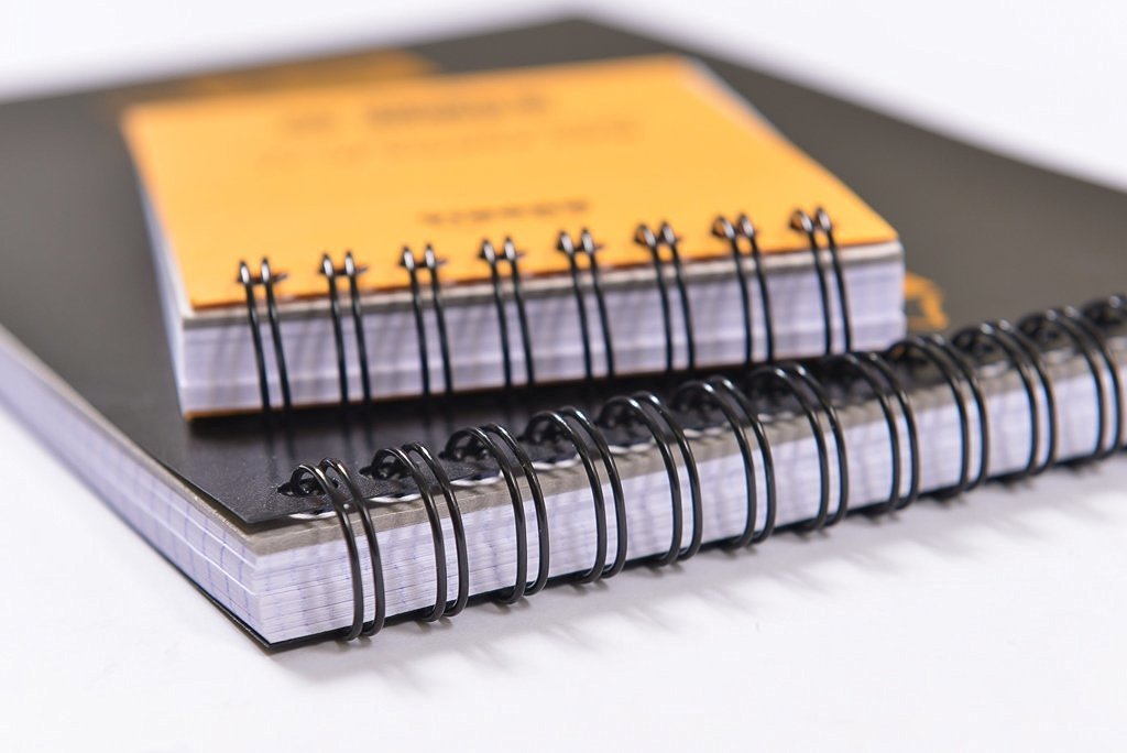 Rhodia Wirebound Black Graph Notepads - 6 x 8.25 Inches, Pack of 5 | Premium Grid Paper for Office, School & Sketching | Perfect for Journaling, Note-Taking & Creative Projects