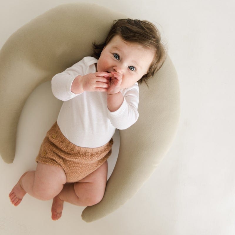 Organic Snuggle Me Nursing Pillow for Breastfeeding Support - Comfortable & Ergonomic Baby Feeding Pillow for Newborns & Infants - Perfect for Nursing, Bottle Feeding & Cuddling at Home or On-the-Go
