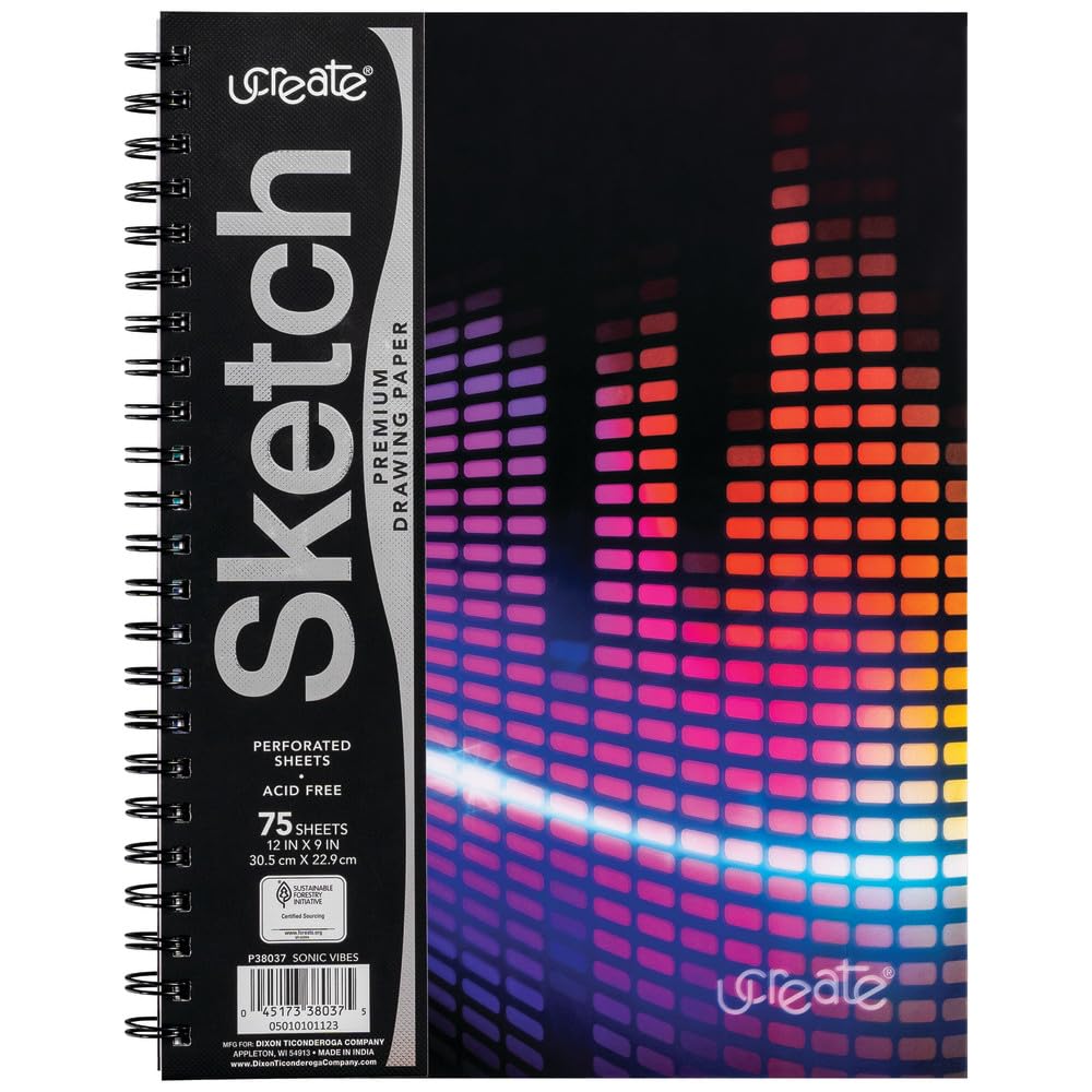 UCreate Fashion Poly Sketch Book - Sonic Vibes - 9